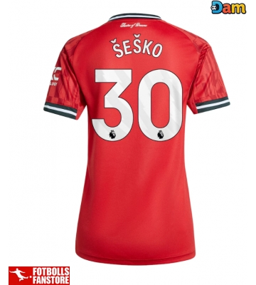 Manchester United Benjamin Sesko #30 Hemmatröja Dam 2025-26 Kortärmad